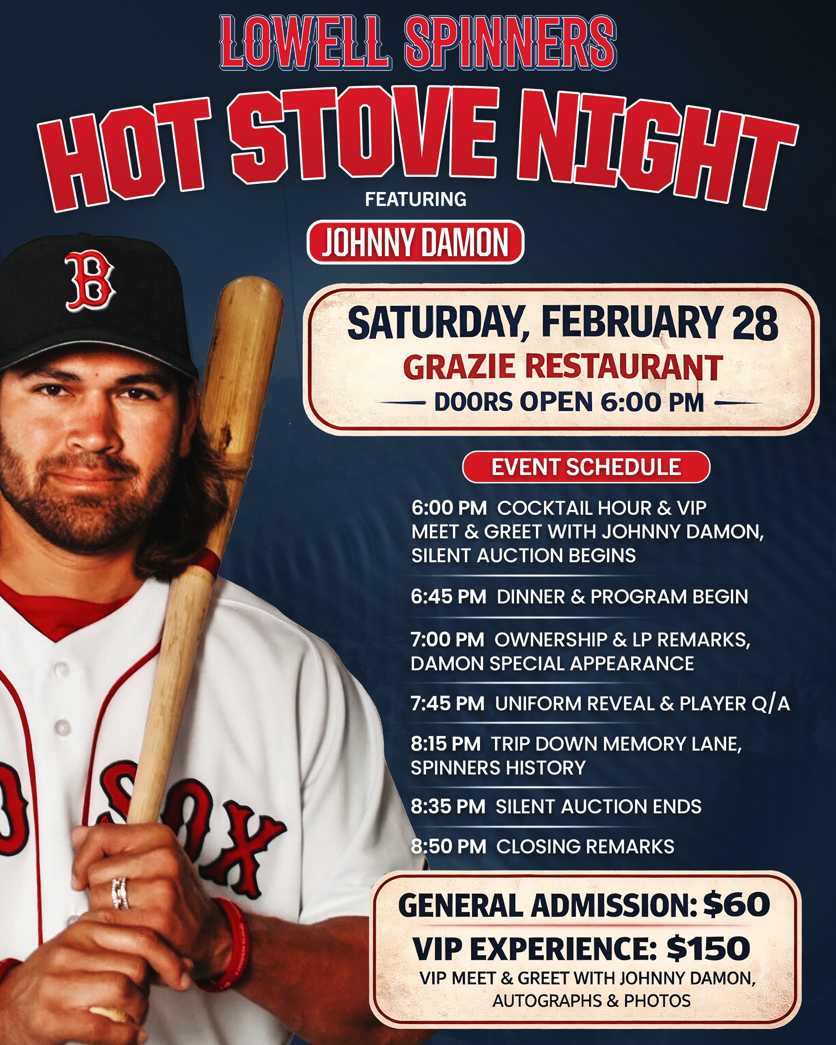 Lowell Spinners Hot Stove Celebration: Mill City, We're Back